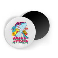 Funny Retro 80s Shark Attack Magnet