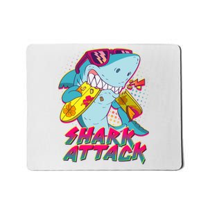 Funny Retro 80s Shark Attack Mousepad