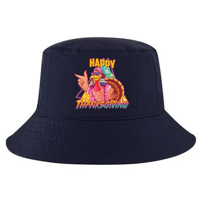 Funny Retro 80s 90s Thanksgiving Turkey Cool Comfort Performance Bucket Hat