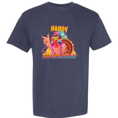 Funny Retro 80s 90s Thanksgiving Turkey Garment-Dyed Heavyweight T-Shirt