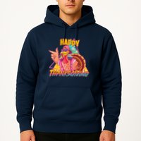 Funny Retro 80s 90s Thanksgiving Turkey Hoodie