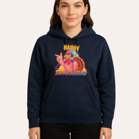 Funny Retro 80s 90s Thanksgiving Turkey Hoodie