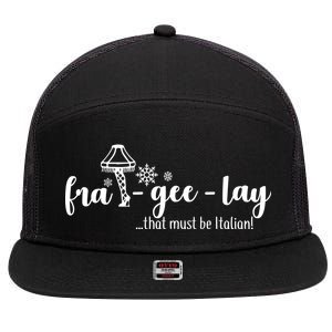 FRA-GEE-LAY That Must Be Italian 7 Panel Mesh Trucker Snapback Hat