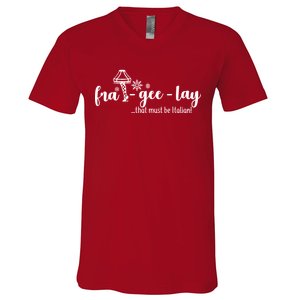 FRA-GEE-LAY That Must Be Italian V-Neck T-Shirt