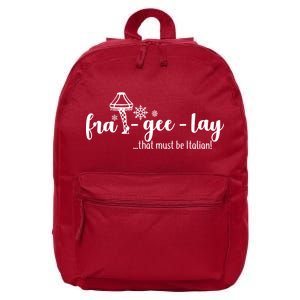 FRA-GEE-LAY That Must Be Italian 16 in Basic Backpack