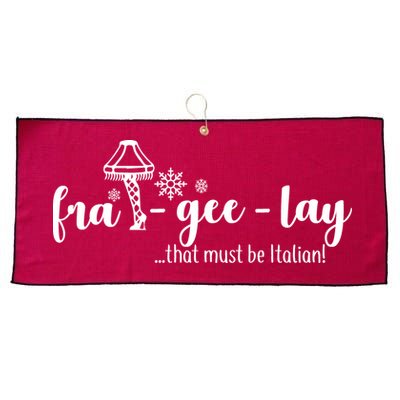 FRA-GEE-LAY That Must Be Italian Large Microfiber Waffle Golf Towel