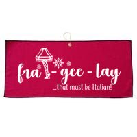 FRA-GEE-LAY That Must Be Italian Large Microfiber Waffle Golf Towel