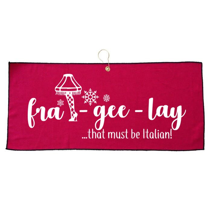 FRA-GEE-LAY That Must Be Italian Large Microfiber Waffle Golf Towel