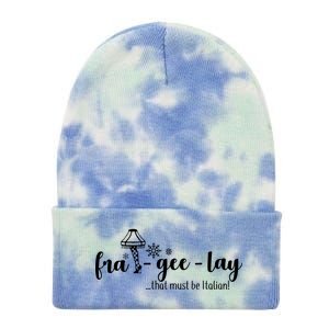 FRA-GEE-LAY That Must Be Italian Tie Dye 12in Knit Beanie