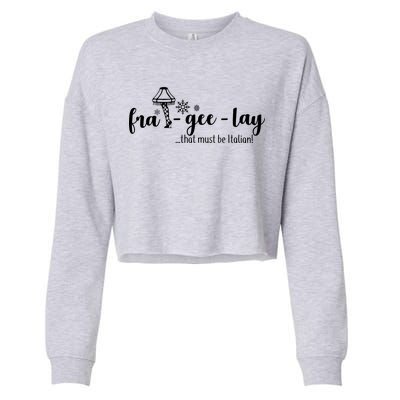 FRA-GEE-LAY That Must Be Italian Cropped Pullover Crew