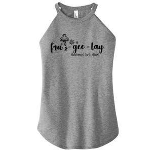 FRA-GEE-LAY That Must Be Italian Women's Perfect Tri Rocker Tank