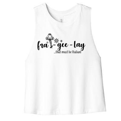 FRA-GEE-LAY That Must Be Italian Women's Racerback Cropped Tank