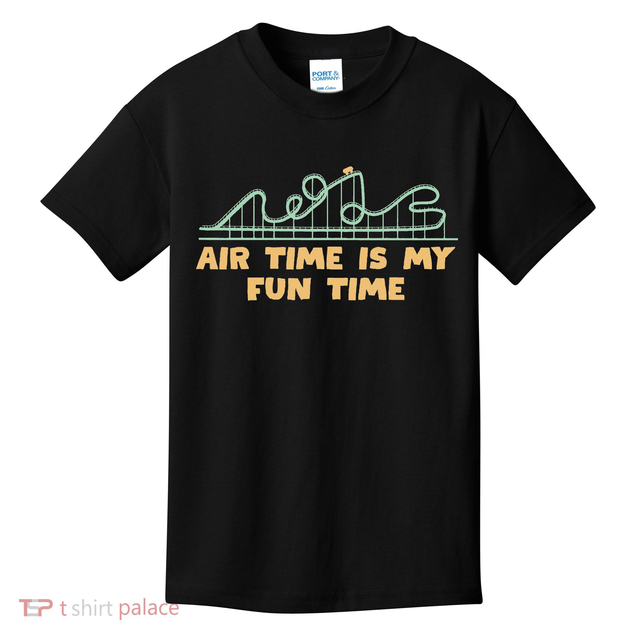 Funny Rollercoaster Air Time Design Kids T-Shirt