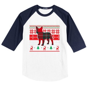 Frenchie Reindeer A Christmas Icon Cute Gift Baseball Sleeve Shirt