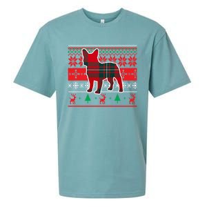 Frenchie Reindeer A Christmas Icon Cute Gift Sueded Cloud Jersey T-Shirt