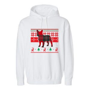 Frenchie Reindeer A Christmas Icon Cute Gift Garment-Dyed Fleece Hoodie