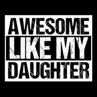 Funny Retro Awesome Like My Daughter Gift Drawstring Bag