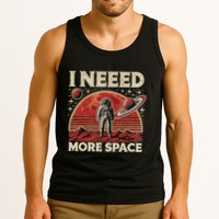 Funny Retro Astronaut In Space Vintage Planet Occupy Mars Tank Top