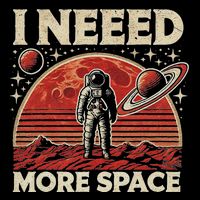 Funny Retro Astronaut In Space Vintage Planet Occupy Mars Toddler T-Shirt