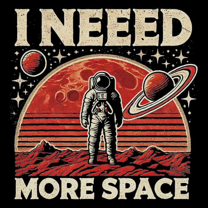 Funny Retro Astronaut In Space Vintage Planet Occupy Mars Toddler T-Shirt