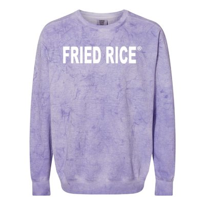 Fried Rice As Fuck Colorblast Crewneck Sweatshirt