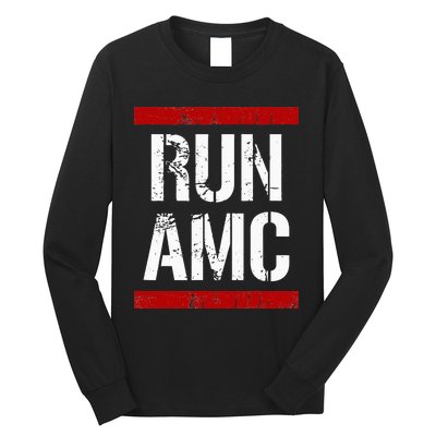 Funny Run AMC Stock Meme Crypto Long Sleeve Shirt