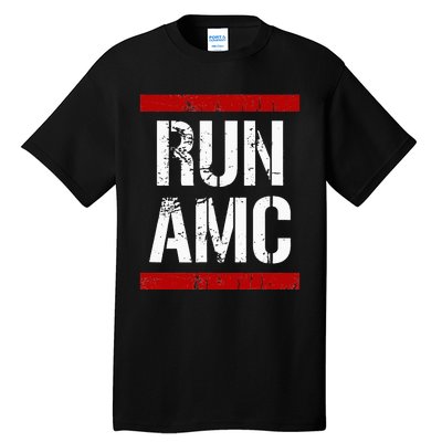 Funny Run AMC Stock Meme Crypto Tall T-Shirt