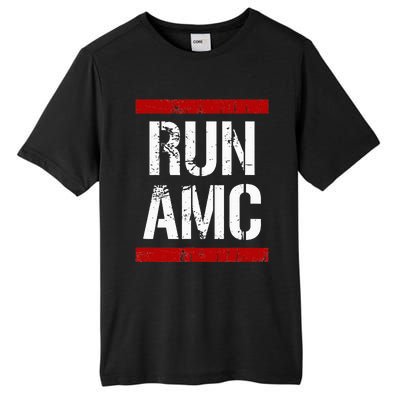 Funny Run AMC Stock Meme Crypto Tall Fusion ChromaSoft Performance T-Shirt