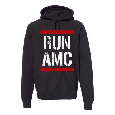 Funny Run AMC Stock Meme Crypto Premium Hoodie