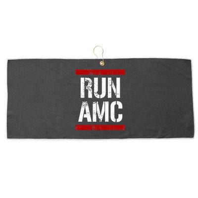 Funny Run AMC Stock Meme Crypto Large Microfiber Waffle Golf Towel