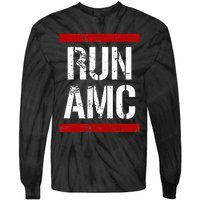 Funny Run AMC Stock Meme Crypto Tie-Dye Long Sleeve Shirt