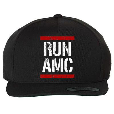 Funny Run AMC Stock Meme Crypto Wool Snapback Cap