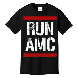 Funny Run AMC Stock Meme Crypto Kids T-Shirt