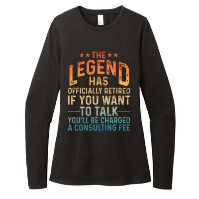 Funny Retired Art Retiree Retired Retirement Womens CVC Long Sleeve Shirt