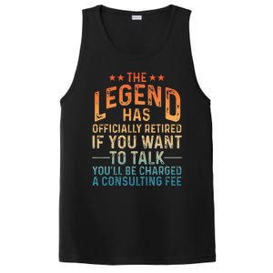 Funny Retired Art Retiree Retired Retirement PosiCharge Competitor Tank