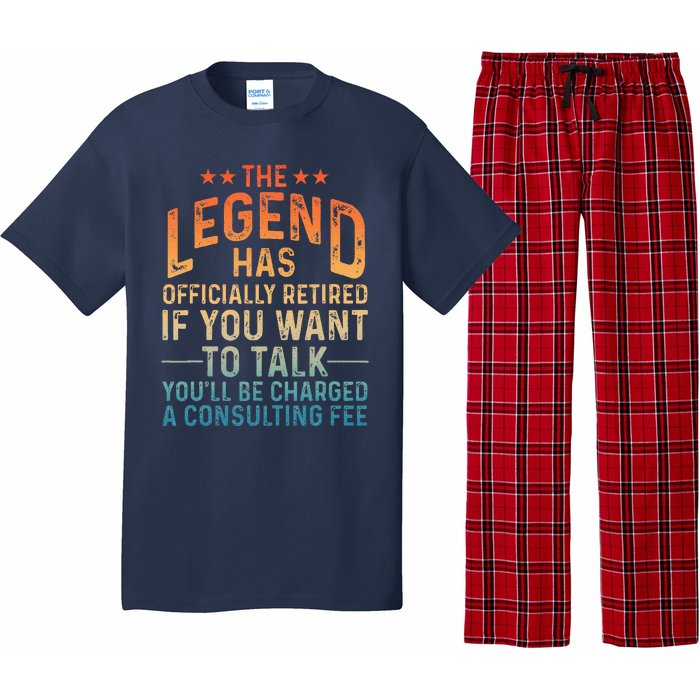 Funny Retired Art Retiree Retired Retirement Pajama Set