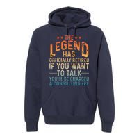 Funny Retired Art Retiree Retired Retirement Premium Hoodie