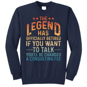 Funny Retired Art Retiree Retired Retirement Tall Sweatshirt