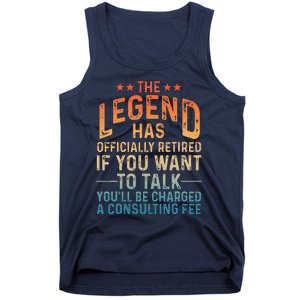 Funny Retired Art Retiree Retired Retirement Tank Top