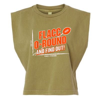 Flacc Round And Find It Out Funny Garment-Dyed Women's Muscle Tee