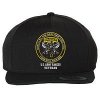 Funny Retired Army Ranger Veteran USA Military Vet Wool Snapback Cap