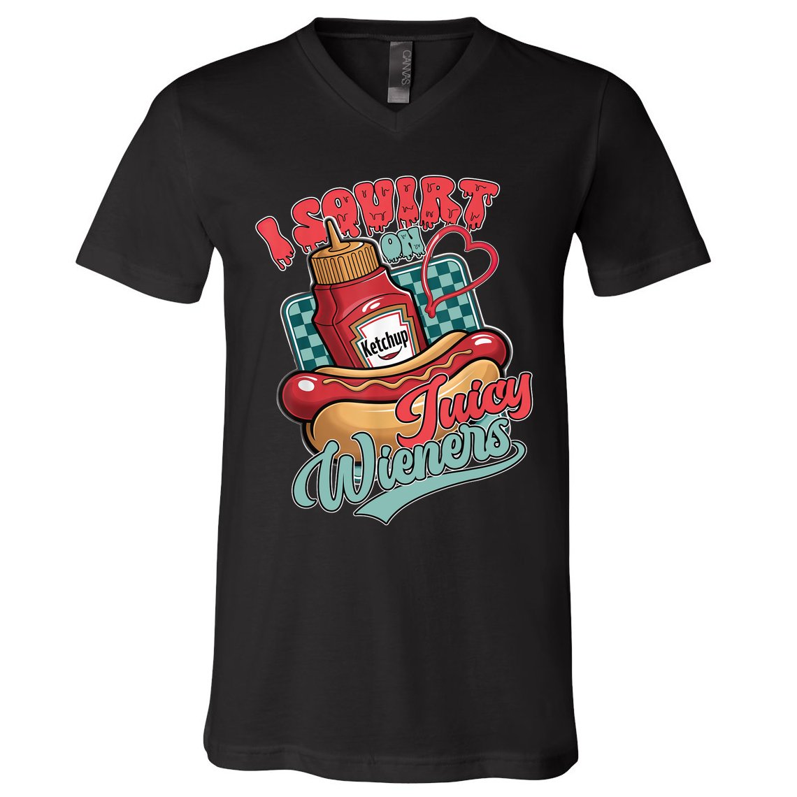Funny Raunchy Adult Gross Humor Embarrassing Dirty Gag V-Neck T-Shirt