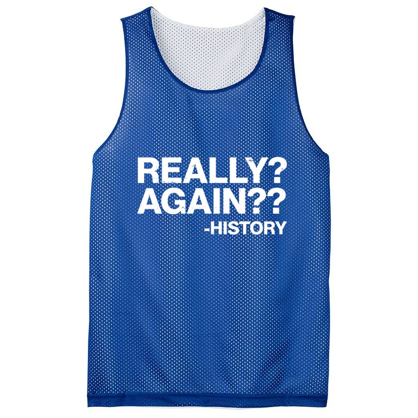 Funny Really Again History Mesh Reversible Basketball Jersey Tank
