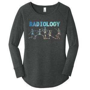 Funny Radiology Art For Women Rad Tech Radiologist Xray Women's Perfect Tri Tunic Long Sleeve Shirt