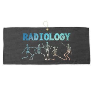 Funny Radiology Art For Women Rad Tech Radiologist Xray Large Microfiber Waffle Golf Towel