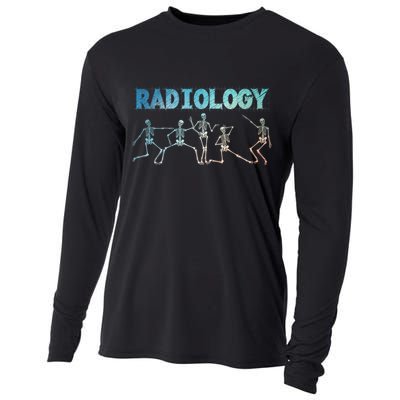 Funny Radiology Art For Women Rad Tech Radiologist Xray Cooling Performance Long Sleeve Crew