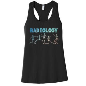 Funny Radiology Art For Women Rad Tech Radiologist Xray Women's Racerback Tank