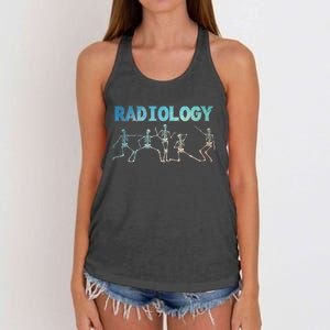 Funny Radiology Art For Women Rad Tech Radiologist Xray Women's Knotted Racerback Tank