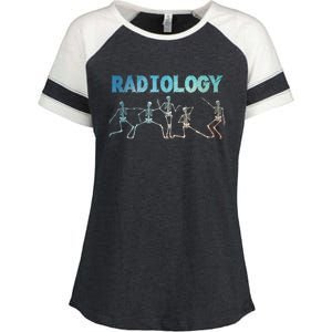 Funny Radiology Art For Women Rad Tech Radiologist Xray Enza Ladies Jersey Colorblock Tee