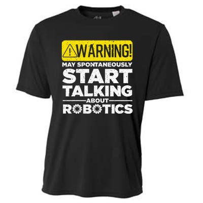 Funny Robotics Art For Women Robotics Engineer Robots Cooling Performance Crew T-Shirt